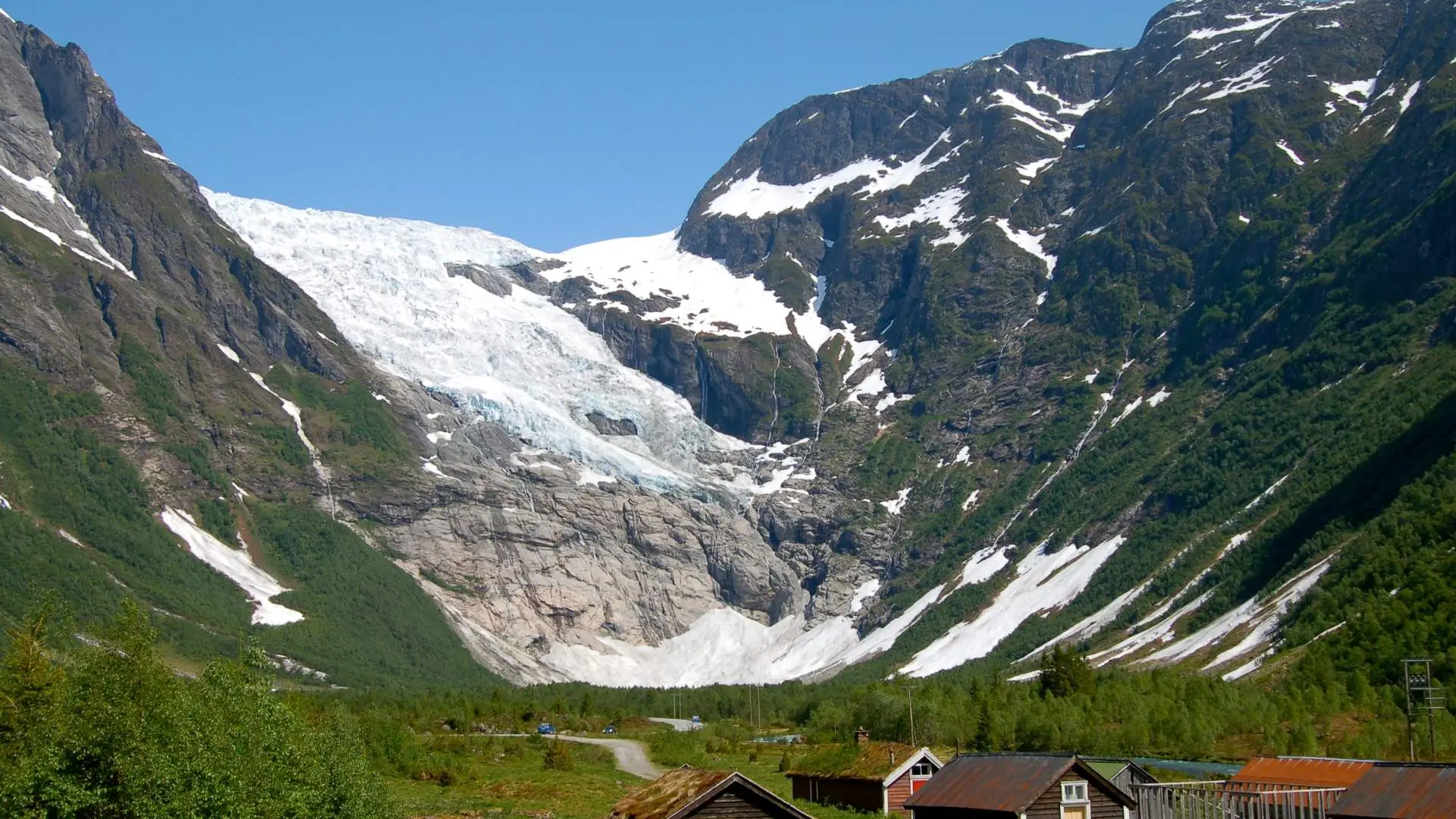 Utsikt mot Bøyabreen i Fjærland